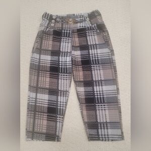 Unbranded S Legging Capris Plaid Gold & Diamond Inspired Look Extreme Comfort